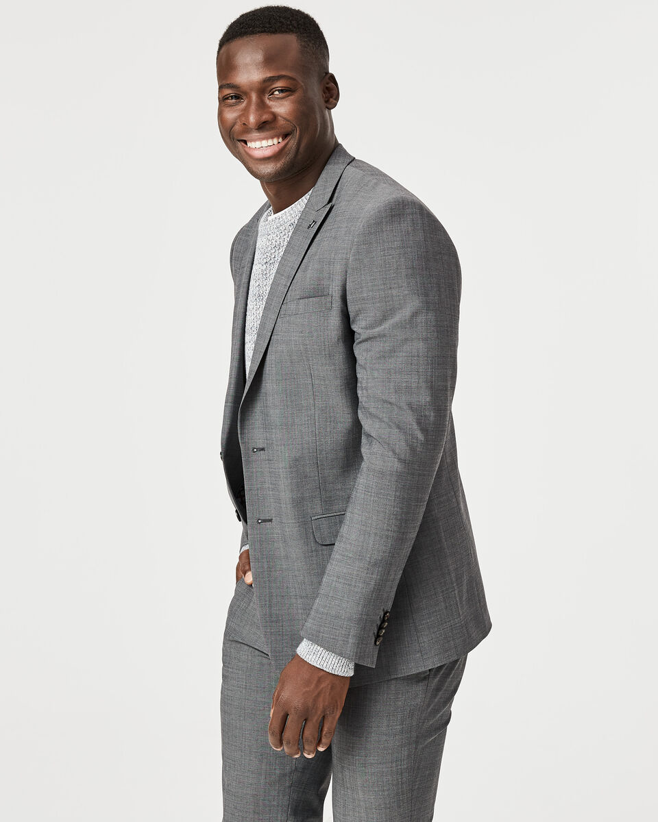 Goldsmith Tailored Jacket, Mid Grey, hi-res